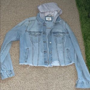 cropped jean jacket